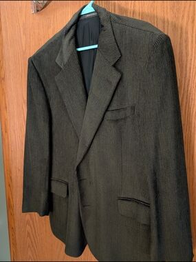 Micky Spay Men's Corduroy Blazer in Dark Olive